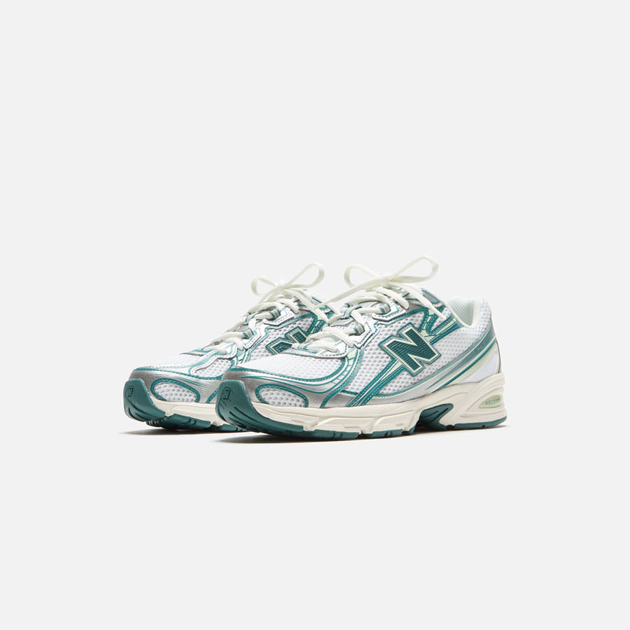 White / Green / Light Blue Men Kith New Balance 740 Sneakers | 3862-WGVEL