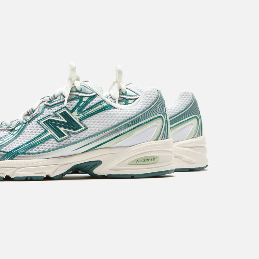 White / Green / Light Blue Men Kith New Balance 740 Sneakers | 3862-WGVEL