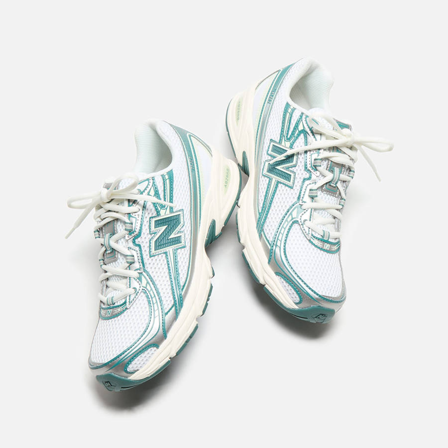 White / Green / Light Blue Men Kith New Balance 740 Sneakers | 3862-WGVEL