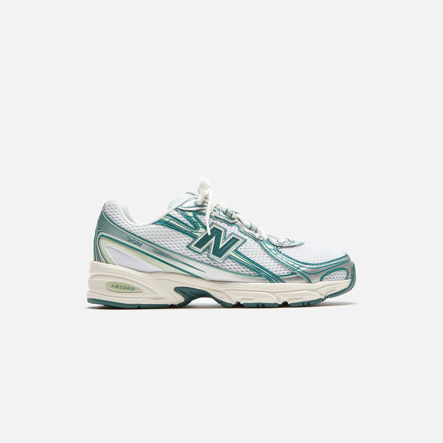 White / Green / Light Blue Men Kith New Balance 740 Sneakers | 3862-WGVEL