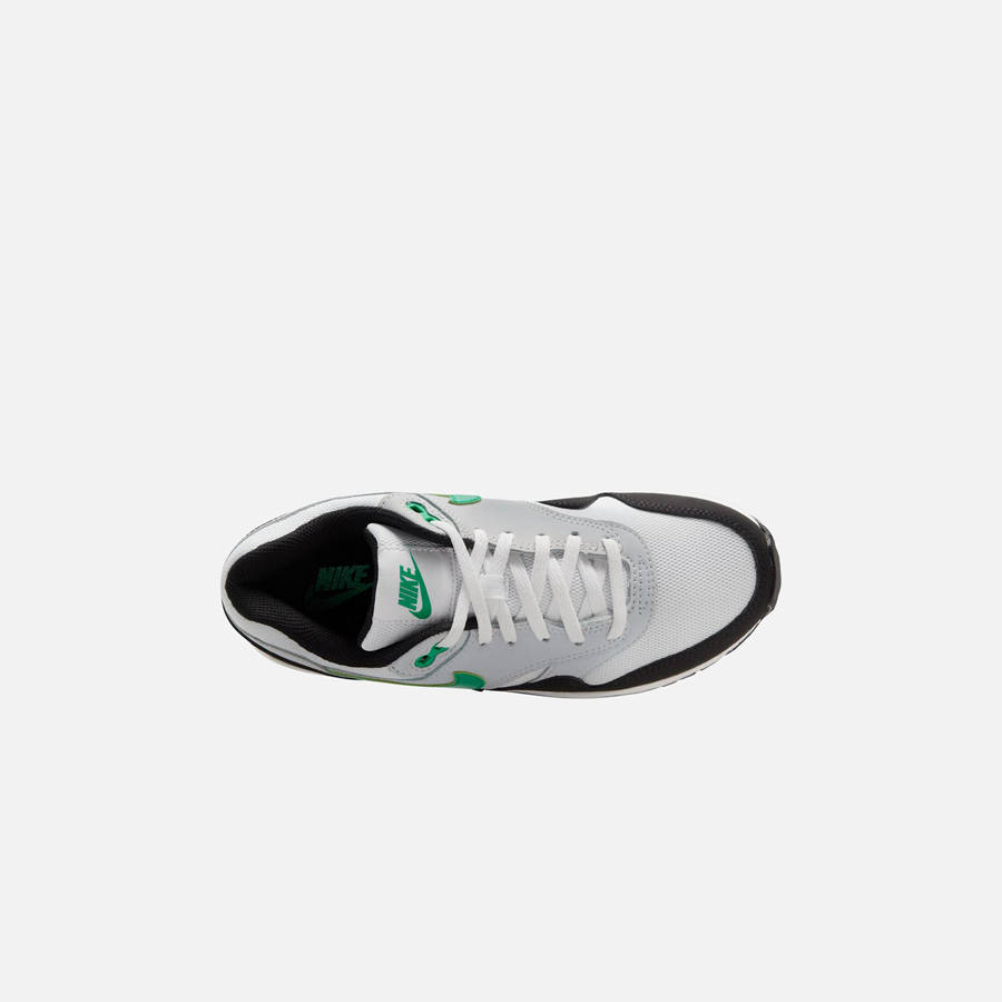 White / Green / Platinum / Black Kids' Kith Nike GS Air Max 1 Sneakers | 2945-JKMLD
