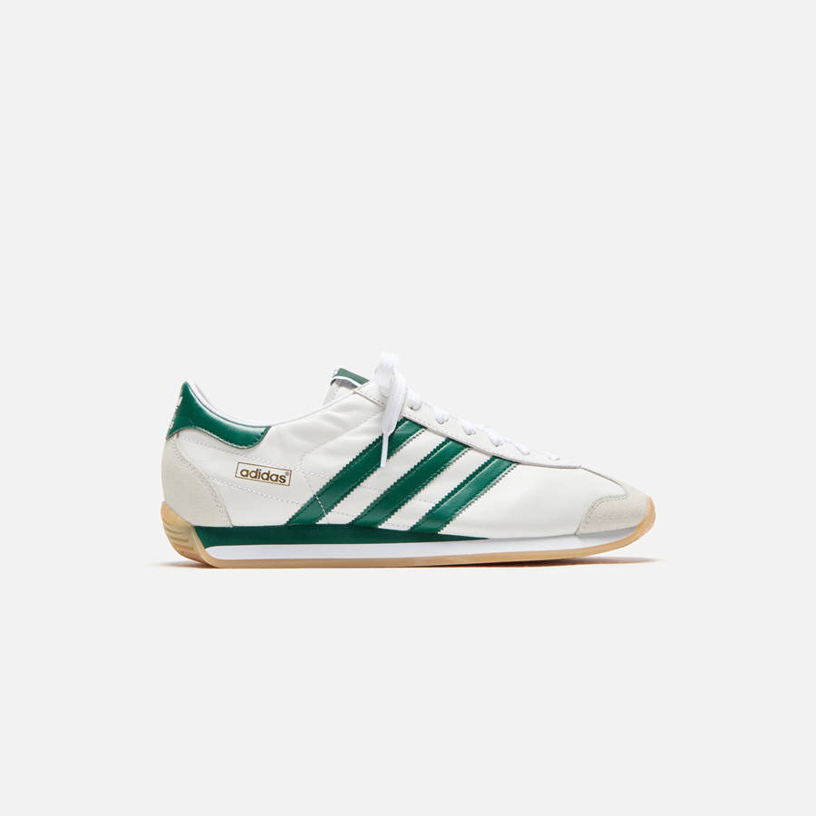 White / Green / White Men Kith adidas Country Japan Sneakers | 8469-OFHYE