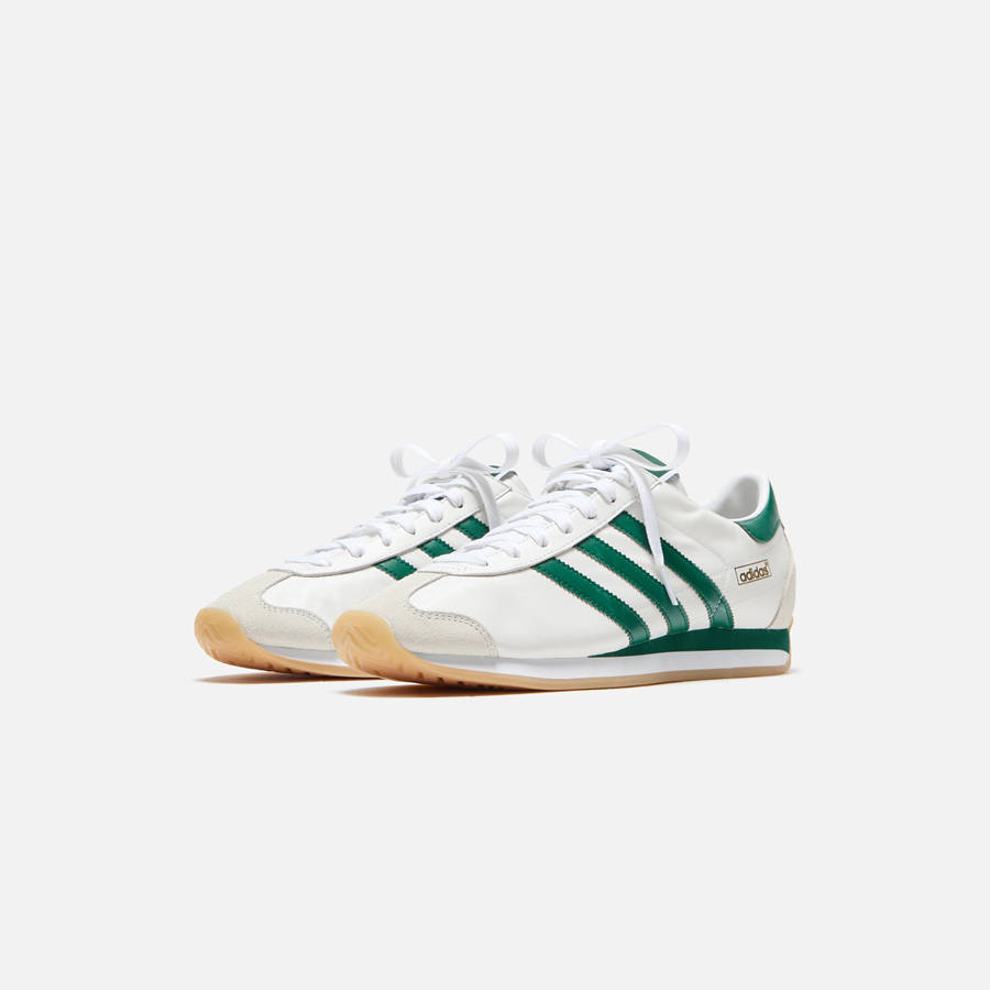 White / Green / White Men Kith adidas Country Japan Sneakers | 8469-OFHYE