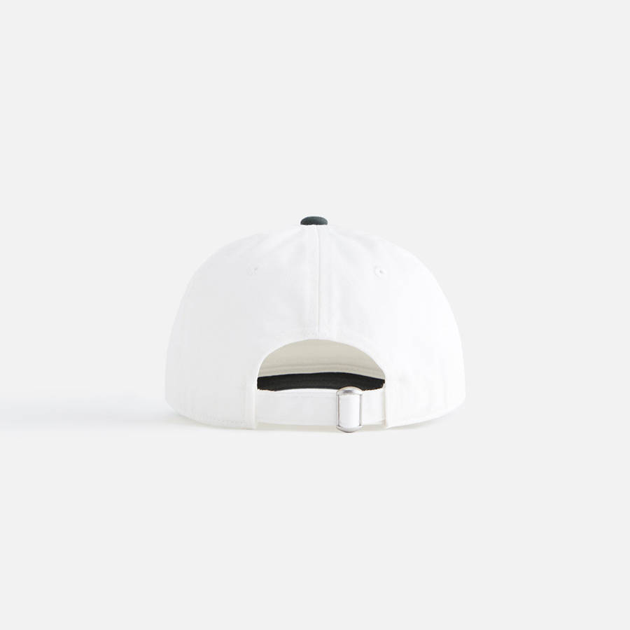 White / Grey Kids' Kith Script Greenwich Cap Headwear | 7986-DOKNG