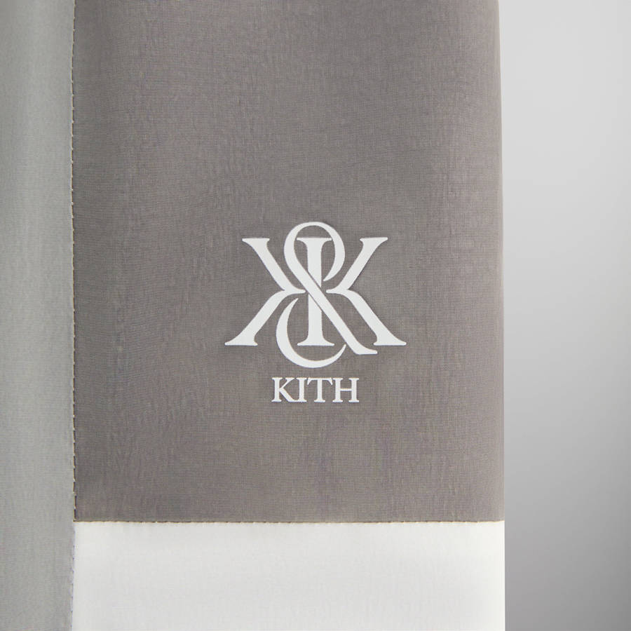 White / Grey Men Kith Color-Blocked Belted Callum Pants | 7562-RXJLI