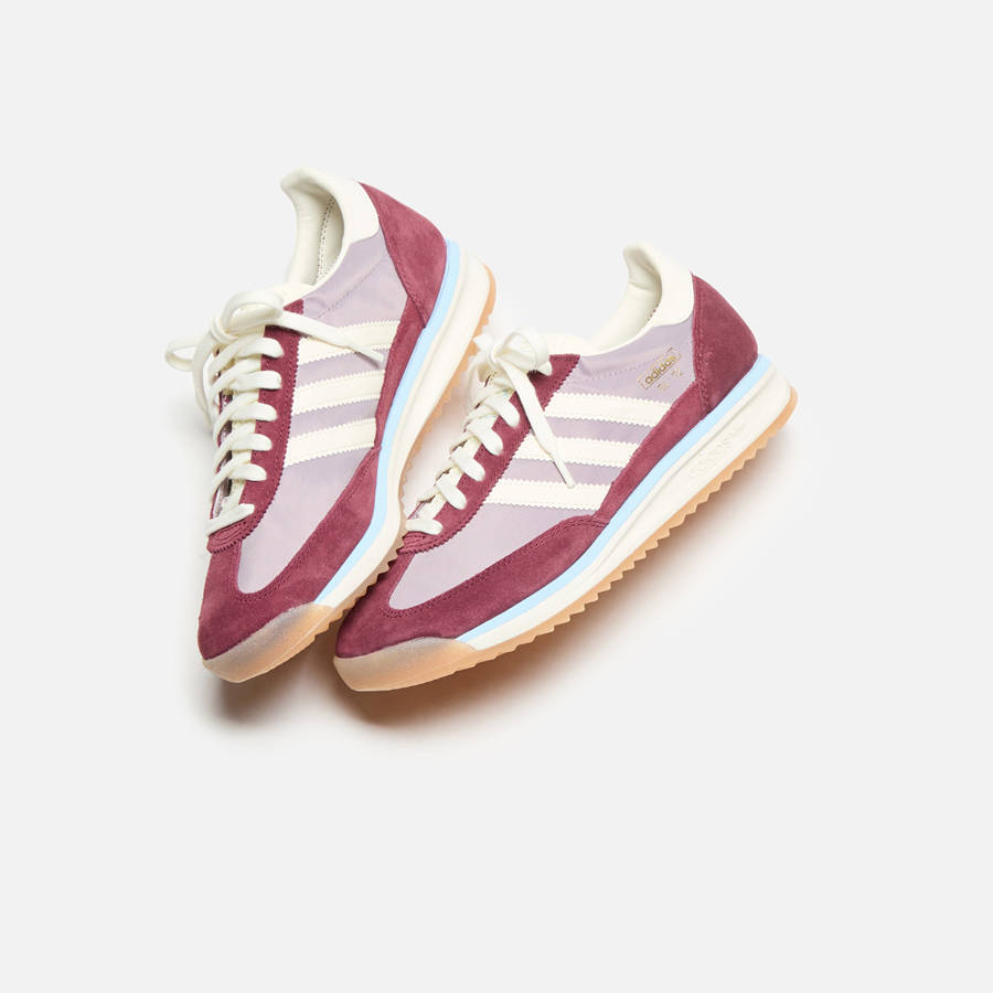 White / Grey Red Men Kith adidas SL 72 RS Sneakers | 2950-RKUJM