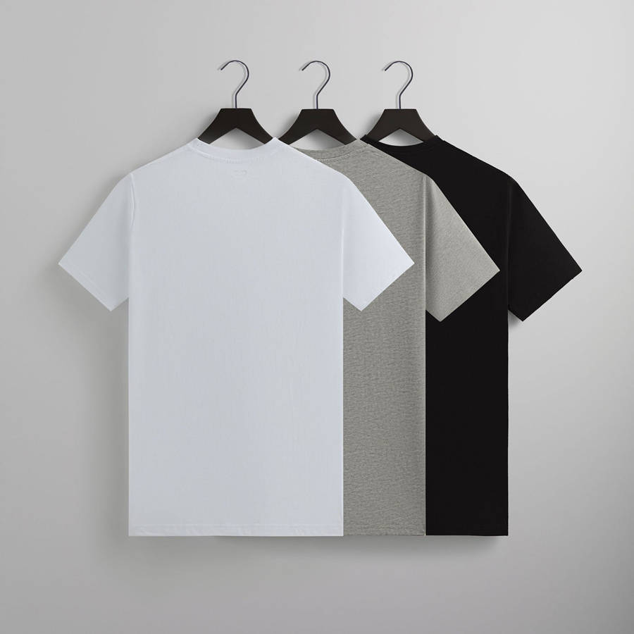 White / Grey / Black Men Kith 3-Pack Undershirt Underwear | 1745-YNTUC