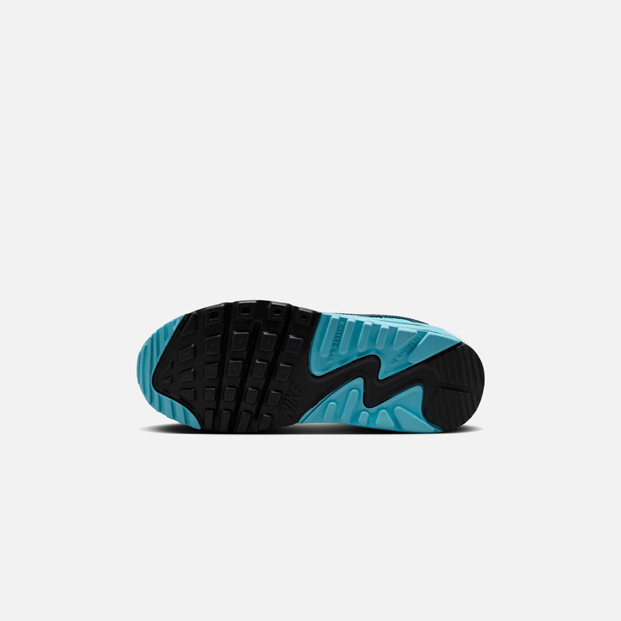 White / Grey / Blue Kids' Kith Nike GS Air Max 90 Sneakers | 5190-XFMLP