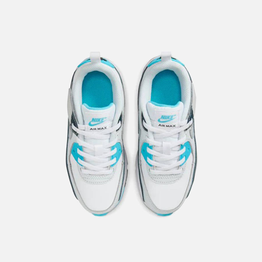 White / Grey / Blue Kids' Kith Nike PS Air Max 90 Easyon Sneakers | 4168-FYUGS