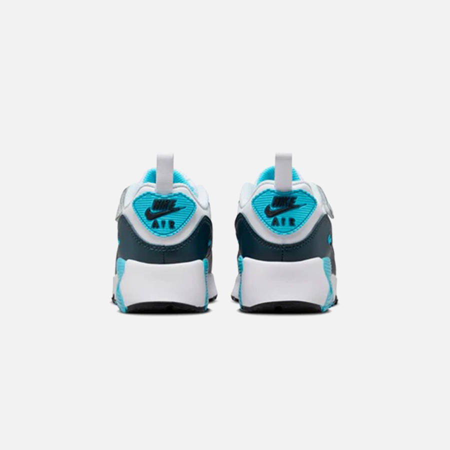 White / Grey / Blue Kids' Kith Nike PS Air Max 90 Easyon Sneakers | 4168-FYUGS