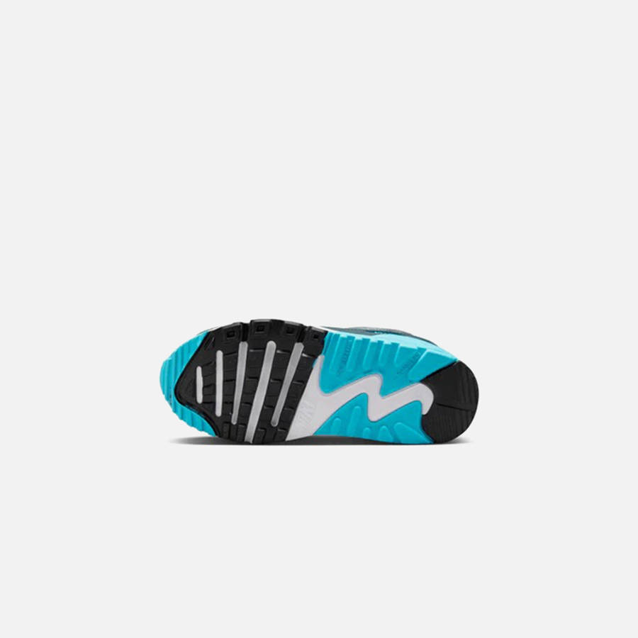 White / Grey / Blue Kids' Kith Nike PS Air Max 90 Easyon Sneakers | 4168-FYUGS