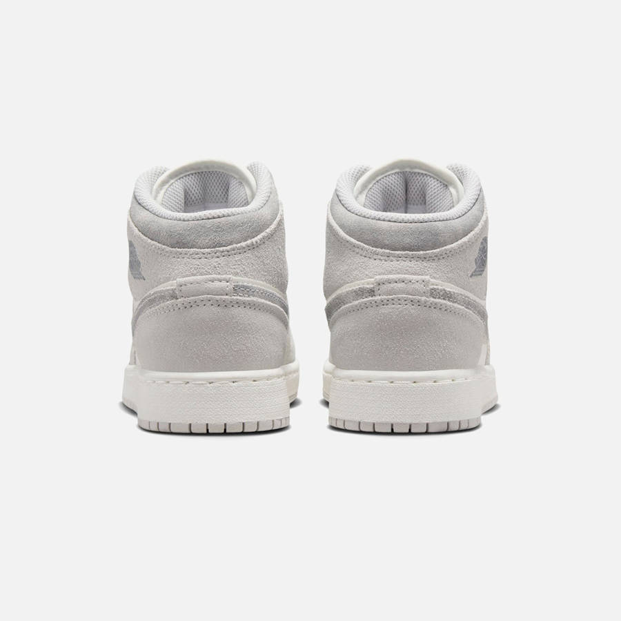 White / Grey / Green Kids' Kith Jordan GS Air Jordan 1 Mid SE Sneakers | 6231-ROUZN