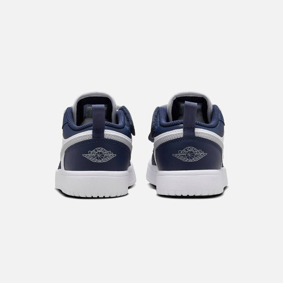 White / Grey / Navy Kids' Kith Nike Air Jordan 1 Low ALT Pre-School Sneakers | 2601-VWHEO