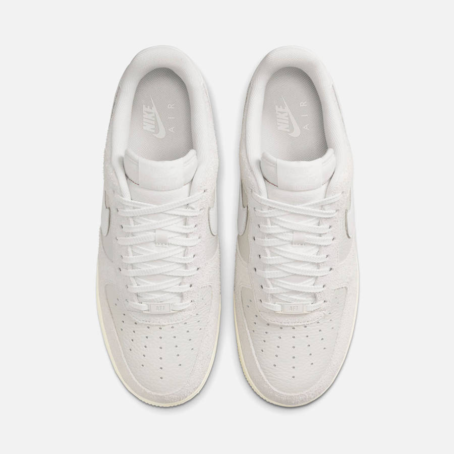 White / Light Beige Men Kith Nike Air Force 1 Low Sneakers | 0956-PGWSZ