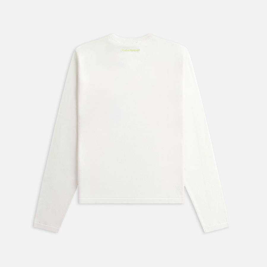 White / Light Green Men Kith adidas Originals by Wales Bonner Long Sleeve Knit Shirts | 3460-HWDKO
