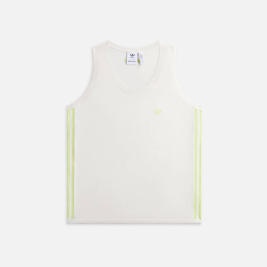 White / Light Green Men Kith adidas Originals by Wales Bonner Knit Shirts | 2478-ARWDH