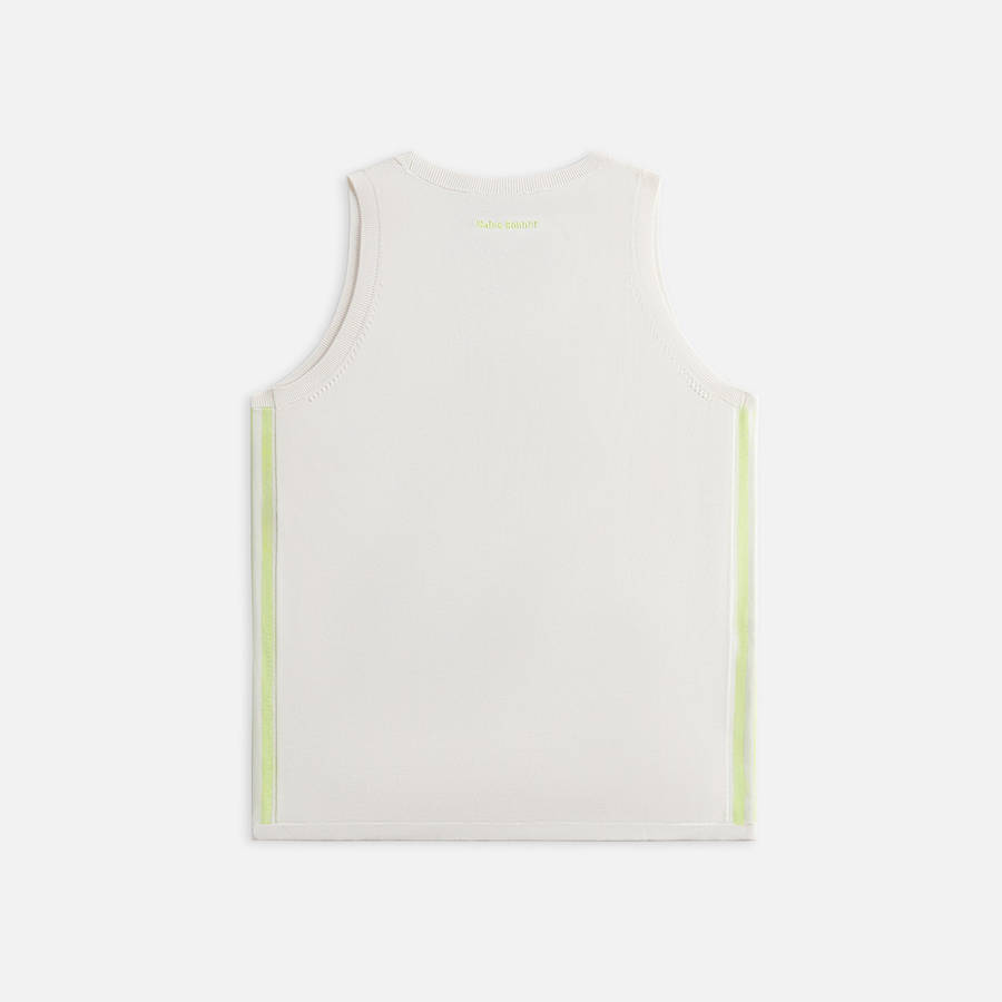 White / Light Green Men Kith adidas Originals by Wales Bonner Knit Shirts | 2478-ARWDH