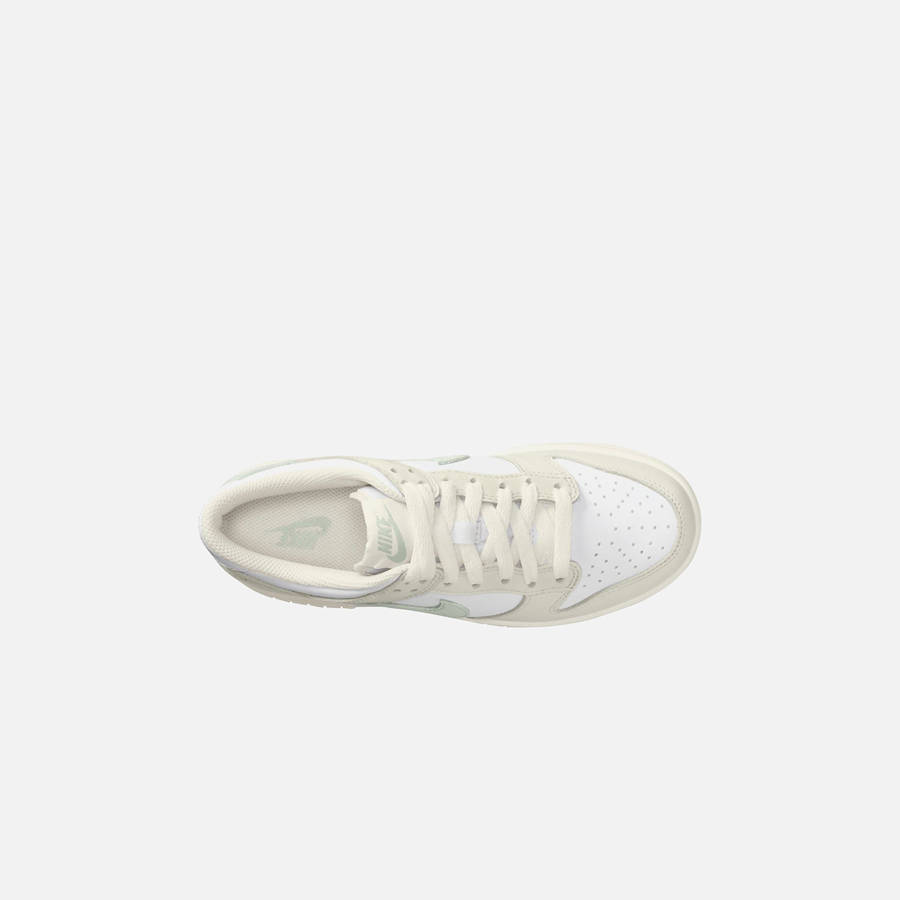 White / Light Silver Kids' Kith Nike GS Dunk Low Sneakers | 3457-LPMCJ
