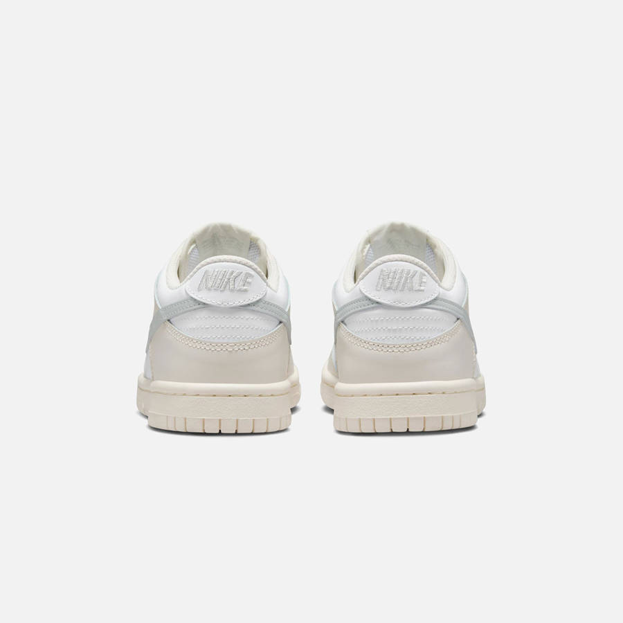 White / Light Silver Kids' Kith Nike GS Dunk Low Sneakers | 3457-LPMCJ