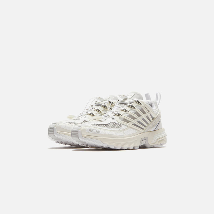 White / Light Yellow Women Kith Salomon ACS Pro Sneakers | 6235-NGJCE