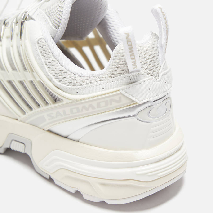 White / Light Yellow Women Kith Salomon ACS Pro Sneakers | 6235-NGJCE