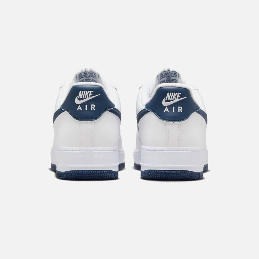White / Navy Men Kith Nike Air Force 1 '07 Sneakers | 7651-ACLIB