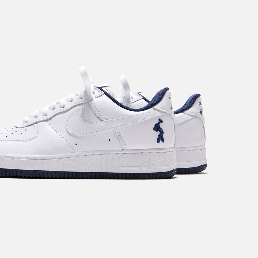 White / Navy Men Kith Nike x Lil Yachty Air Force 1 Sneakers | 8073-EMJBW