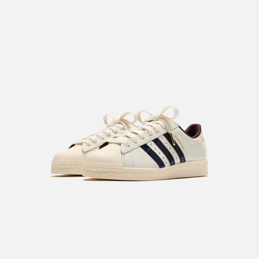 White / Navy / Red Men Kith adidas x Wales Bonner Superstar Sneakers | 9463-LCUGN