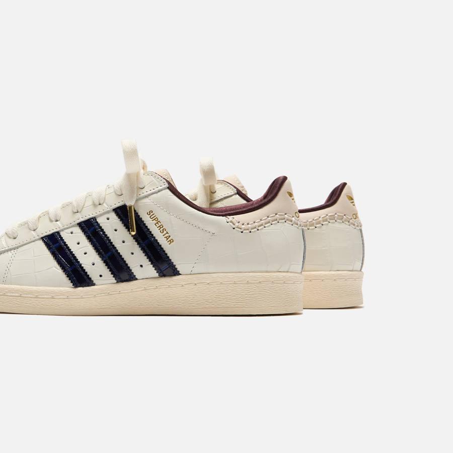 White / Navy / Red Men Kith adidas x Wales Bonner Superstar Sneakers | 9463-LCUGN