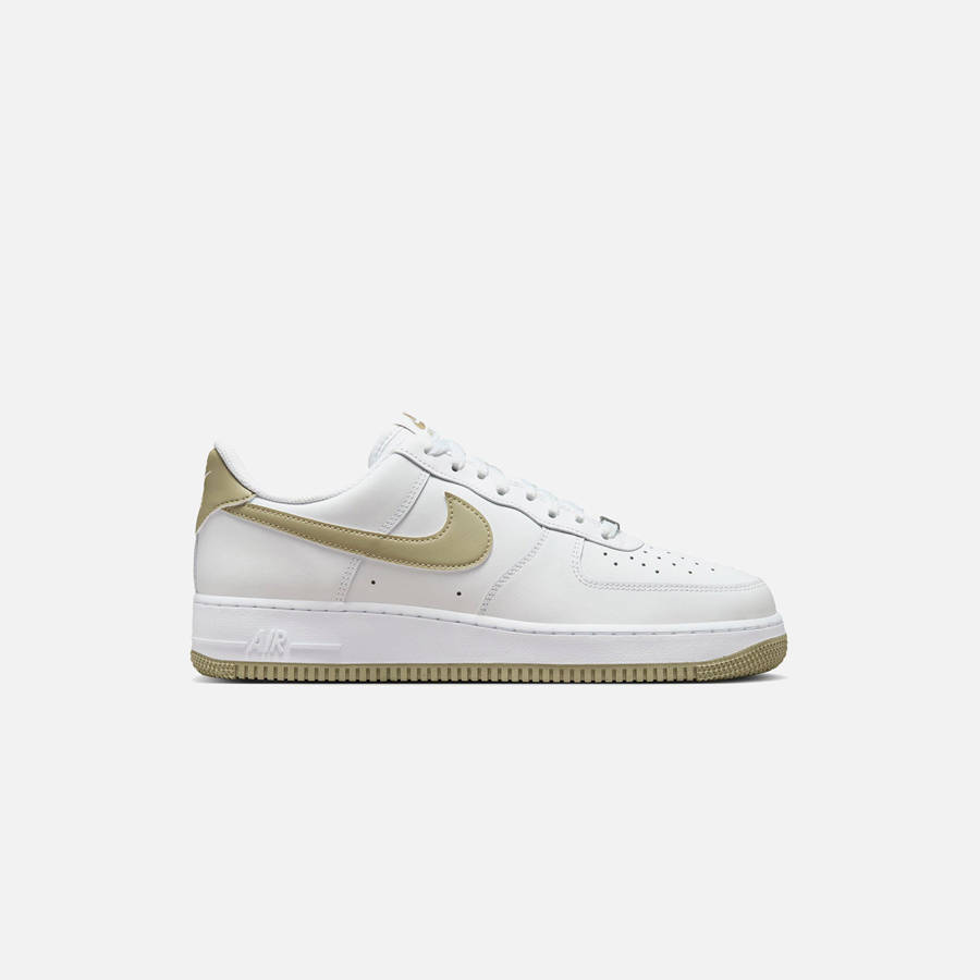 White / Olive Men Kith Nike Air Force 1 '07 Sneakers | 8172-YBITA
