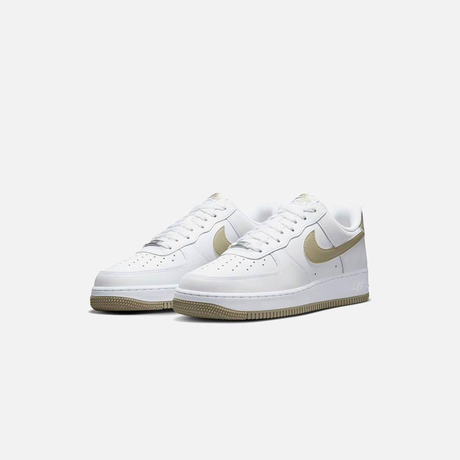 White / Olive Men Kith Nike Air Force 1 '07 Sneakers | 8172-YBITA