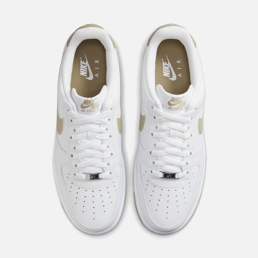 White / Olive Men Kith Nike Air Force 1 '07 Sneakers | 8172-YBITA