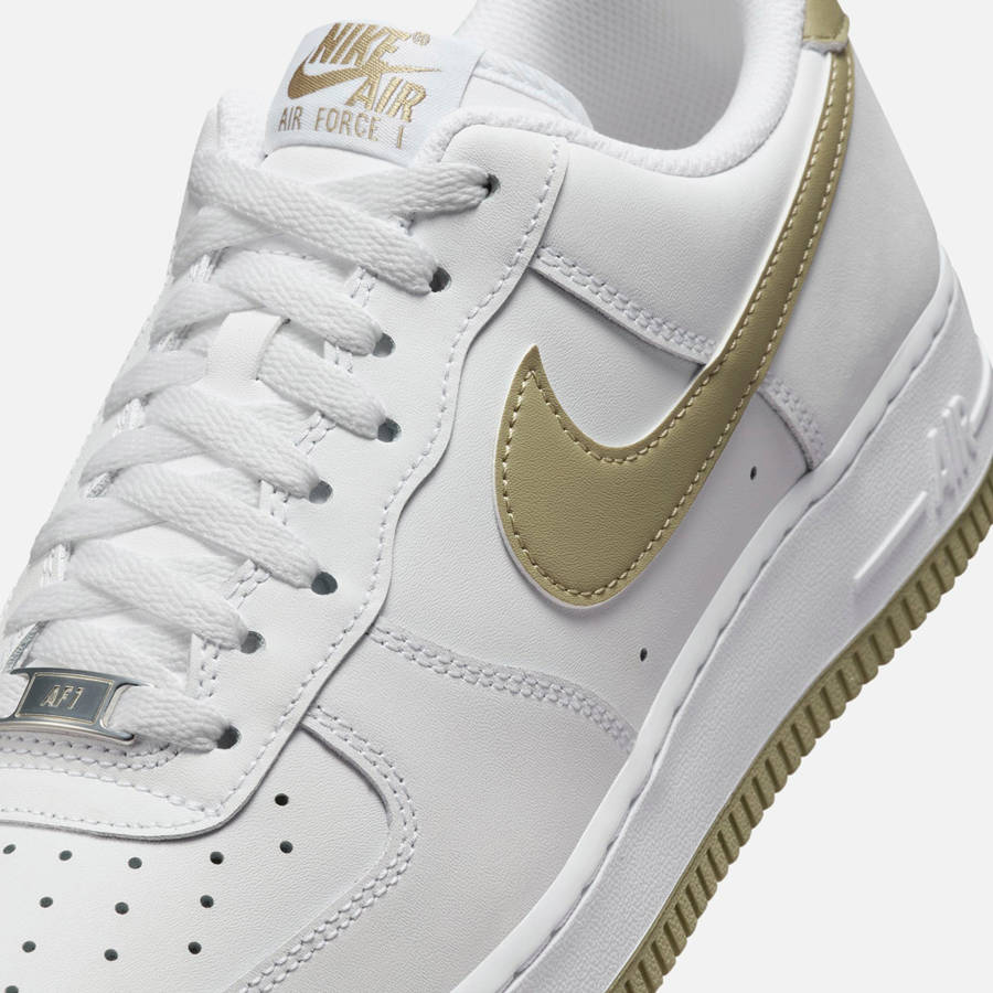White / Olive Men Kith Nike Air Force 1 '07 Sneakers | 8172-YBITA