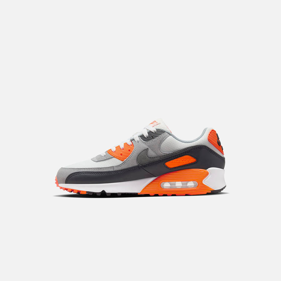 White / Orange / Grey Men Kith Nike Air Max 90 Sneakers | 2634-QDAKY