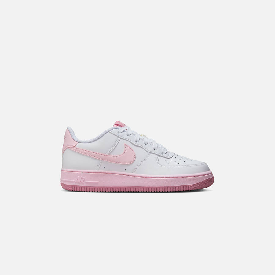 White / Pink Kids' Kith Nike GS Air Force 1 LV8 Sneakers | 7392-IBONT