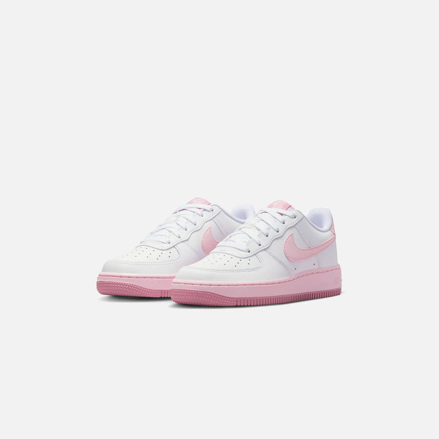 White / Pink Kids' Kith Nike GS Air Force 1 LV8 Sneakers | 7392-IBONT