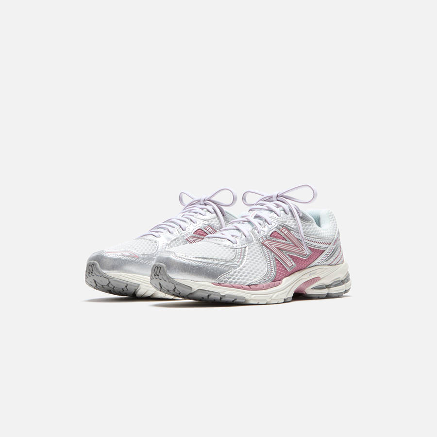 White / Pink Men Kith New Balance 860v2 Sneakers | 0951-KASIP
