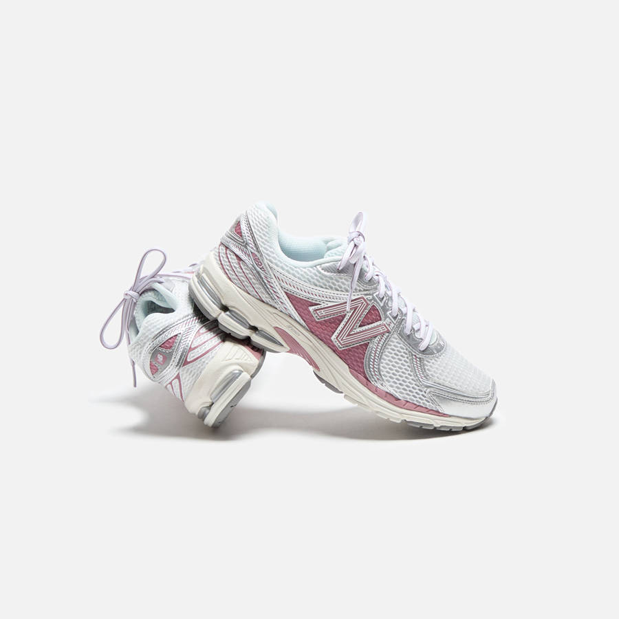 White / Pink Men Kith New Balance 860v2 Sneakers | 0951-KASIP