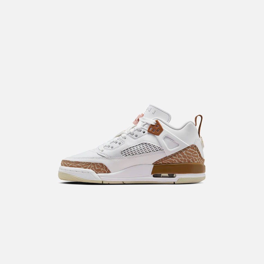 White / Pink / Brown Kids' Kith Jordan GS Spizike Low Sneakers | 2430-LTUEH
