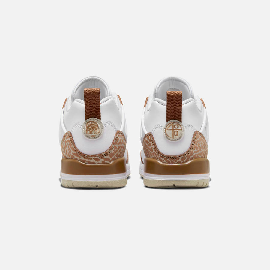 White / Pink / Brown Kids' Kith Jordan GS Spizike Low Sneakers | 2430-LTUEH