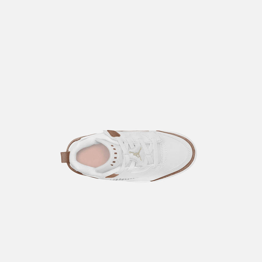 White / Pink / Brown Kids' Kith Nike PS Spizike Low Sneakers | 3819-KGNYB