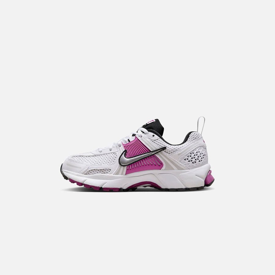 White / Platinum / Silver / Blue Kids' Kith Nike GS Vomero 5 Sneakers | 0457-VDHOS