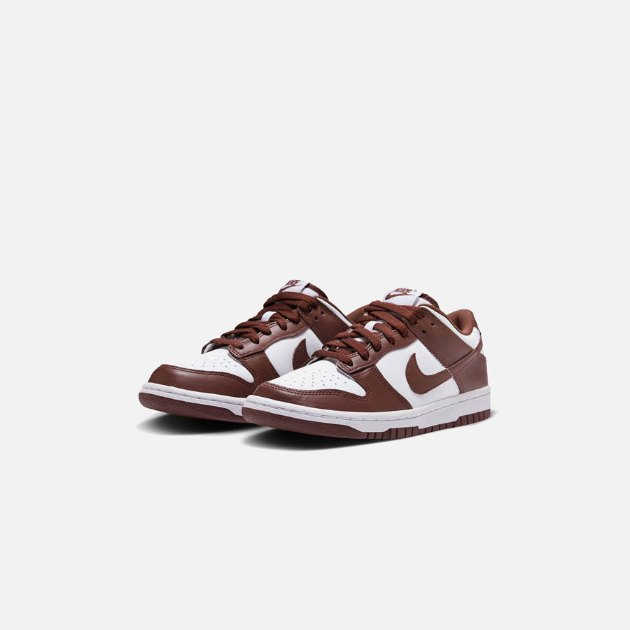 White / Red Kids' Kith Nike GS Dunk Low Sneakers | 4207-GCRLS