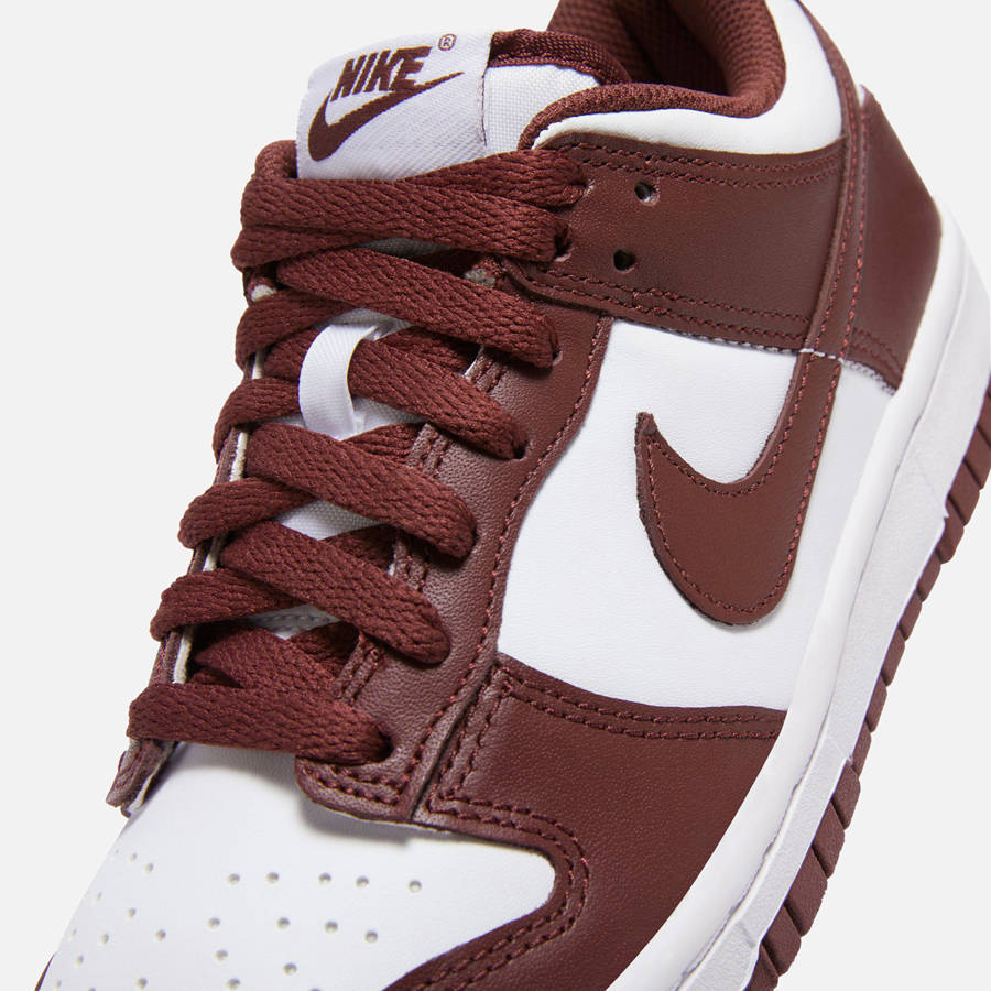 White / Red Kids' Kith Nike GS Dunk Low Sneakers | 4207-GCRLS