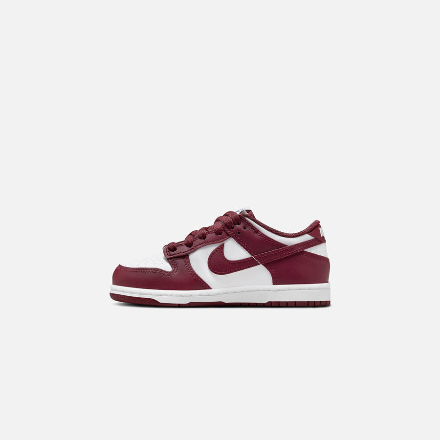 White / Red Kids' Kith Nike PS Dunk Low Sneakers | 8294-SJHBO