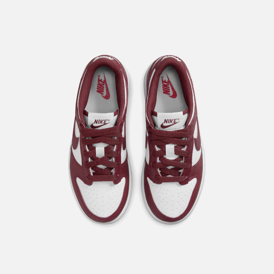 White / Red Kids' Kith Nike PS Dunk Low Sneakers | 8294-SJHBO