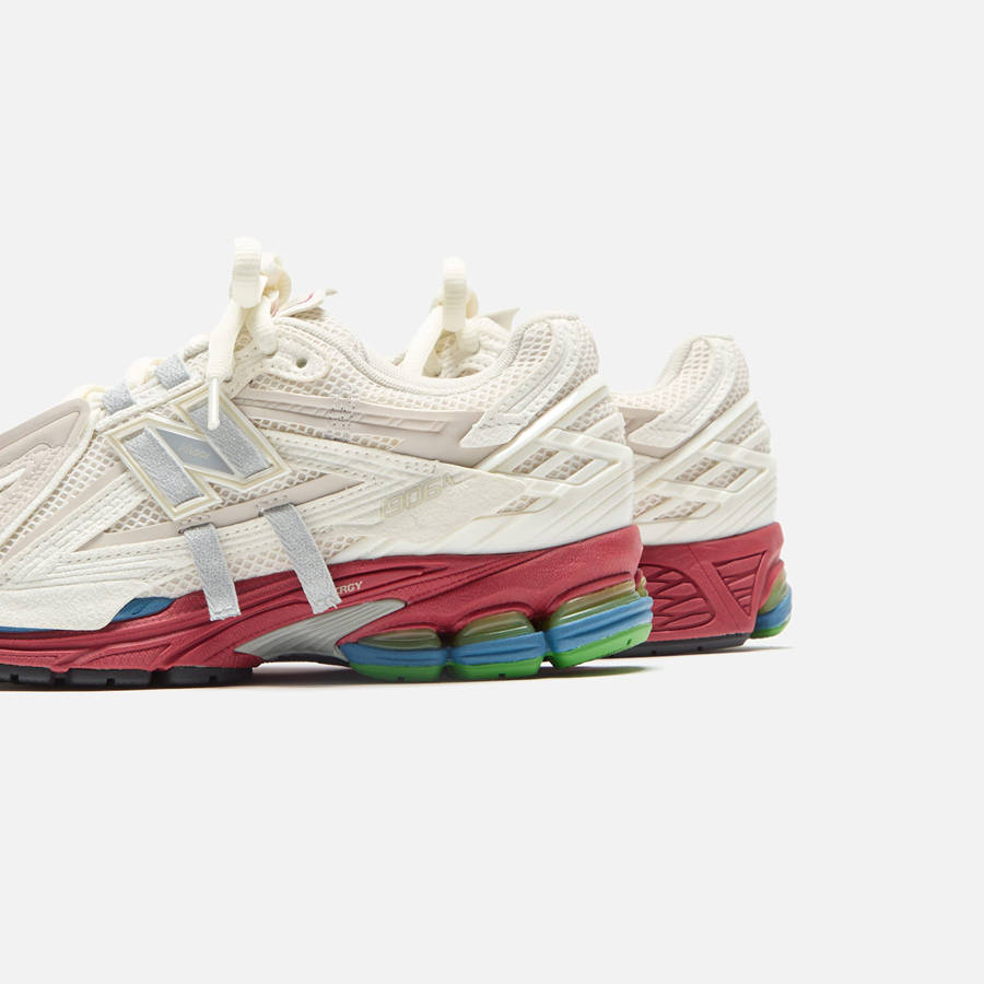 White / Red Men Kith New Balance 1906A Sneakers | 0736-VXGIU