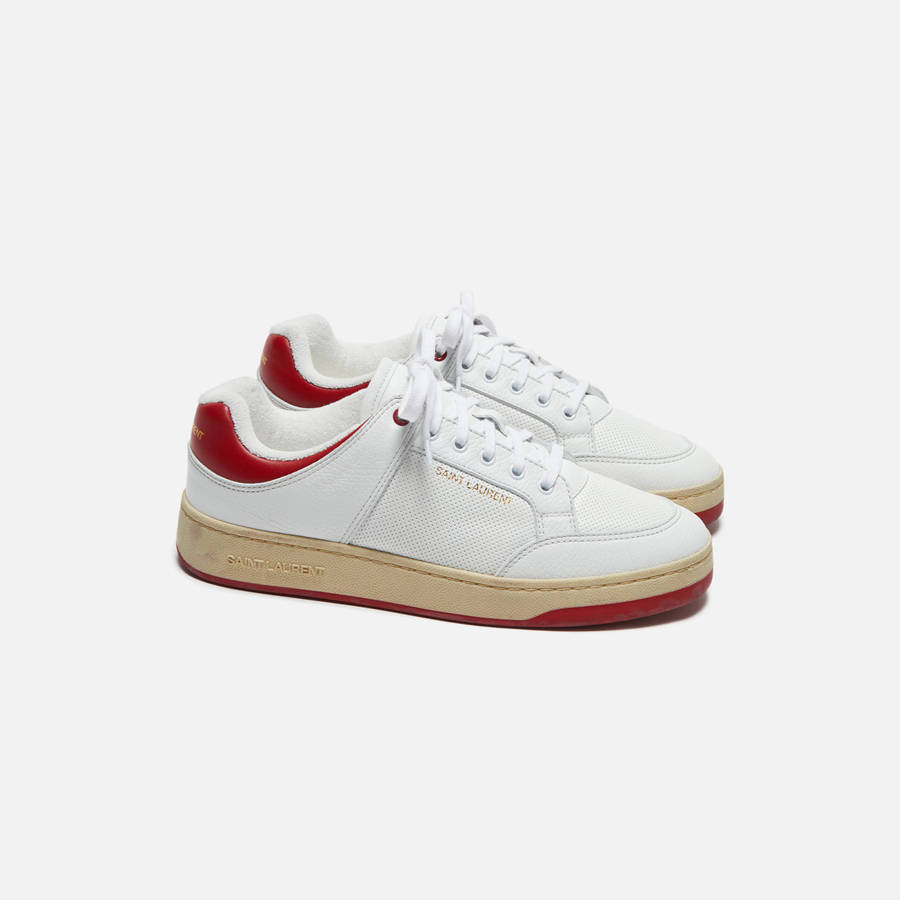 White / Red Men Kith Saint Laurent SL/61 Sneakers Sneakers | 6537-WDVGI