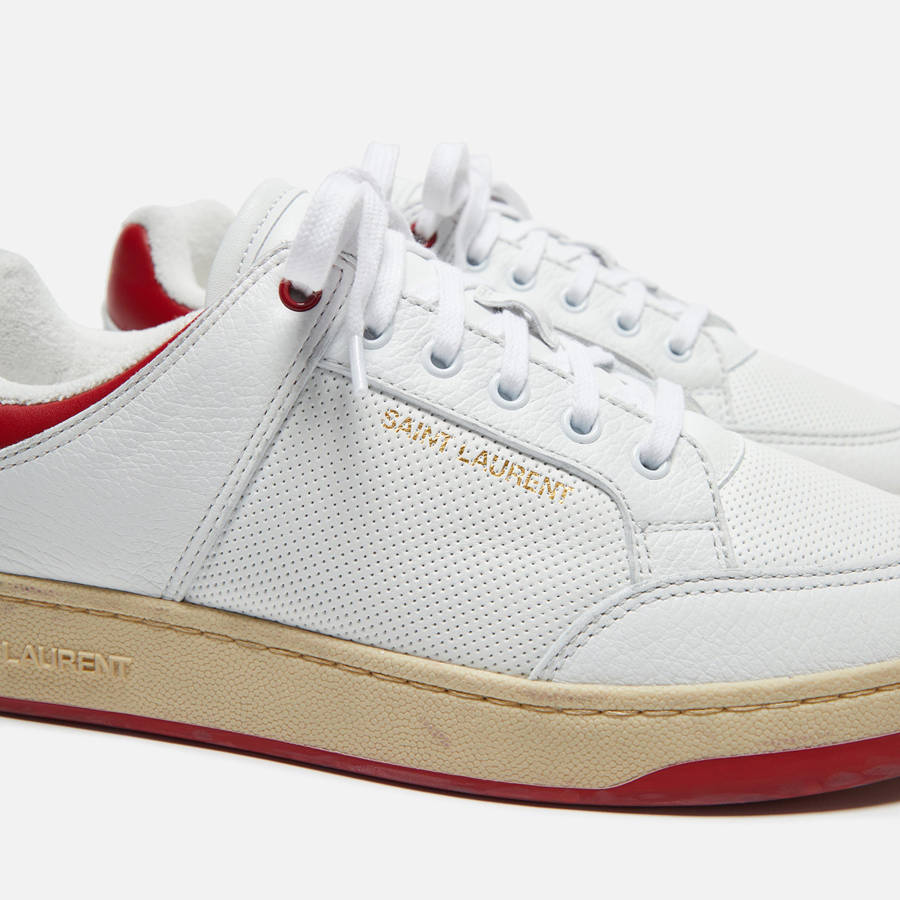 White / Red Men Kith Saint Laurent SL/61 Sneakers Sneakers | 6537-WDVGI