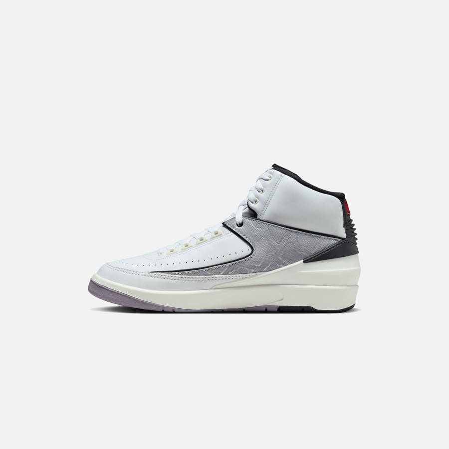 White / Red / Black / Grey Men Kith Jordan Air Jordan 2 Retro Sneakers | 1509-PHSNJ